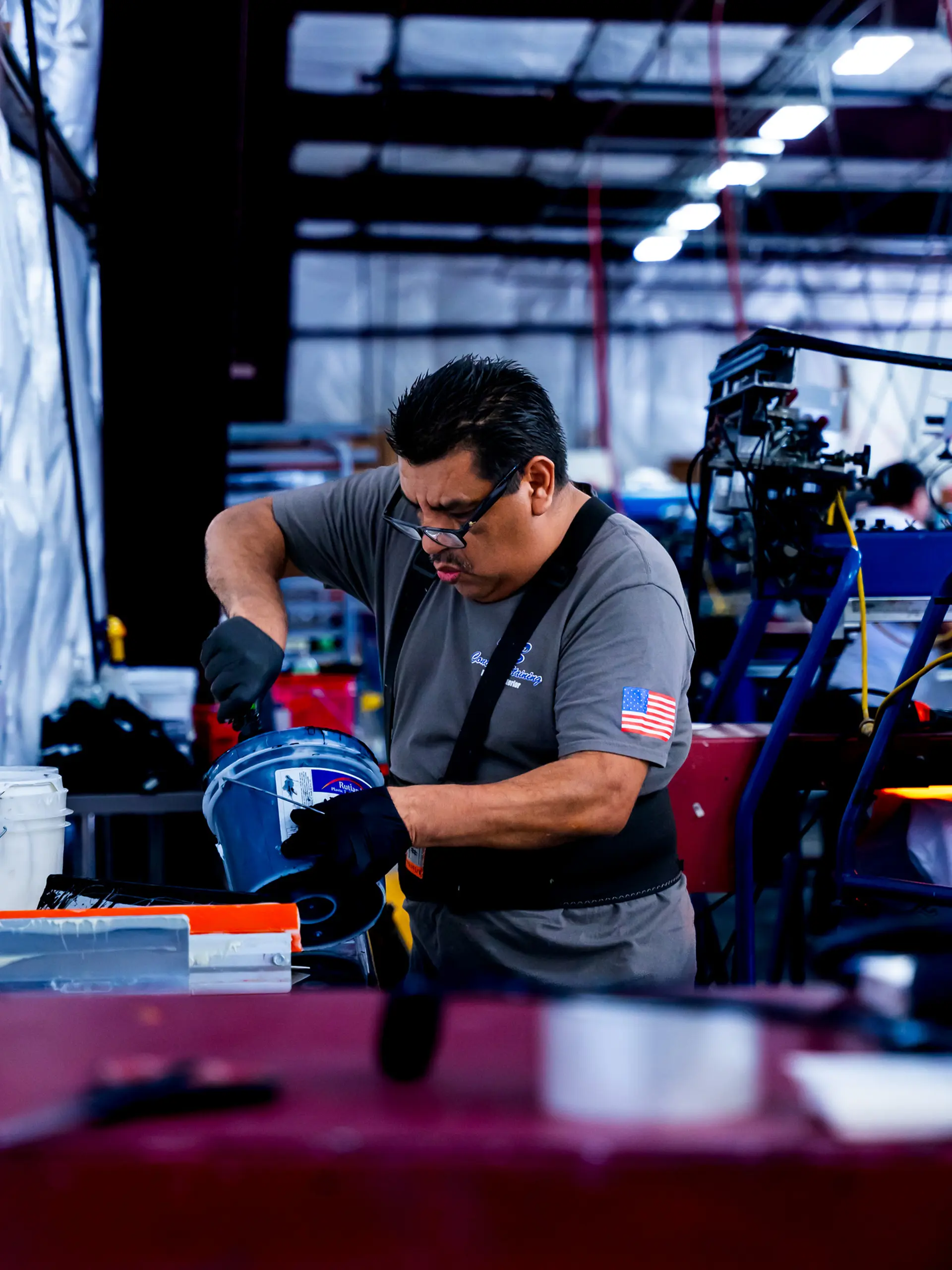 Ink mixing craftsmanship - attention to color detail