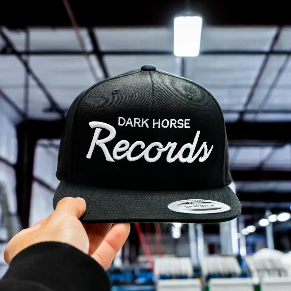 Puff embroidery on Yupoong snapback cap