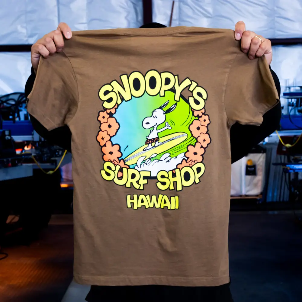 Custom screen printing on Alternative Apparel AA1070