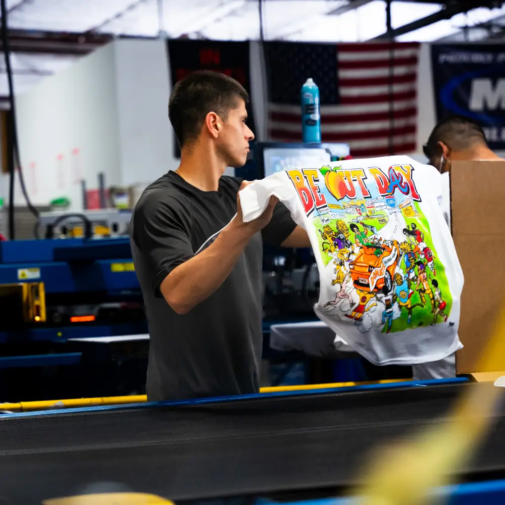 Simulated process print for Be Out Day