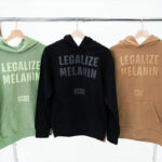 Custom Screen Printed Puff Hoodies For Legalize Melanin On Lane Seven Urban Hoodies.
